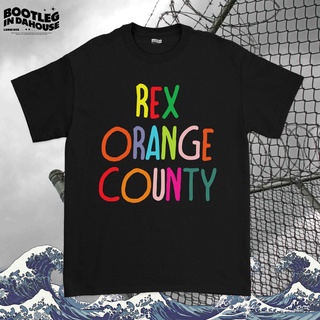 เสื้อยืดผ้าฝ้าย เสื้อเชิ้ตวงดนตรี Orange County Rex สีส้ม