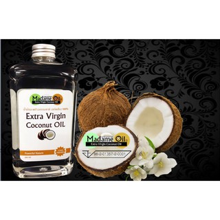 น้ำมันมะพร้าวสกัดเย็นธรรมชาติบริสุทธิ์100% ขนาด 500 ml. Extra Virgin Coconut Oil กินได้ ทาผิว หมักผม นวดตัว กินลดน้ำหนัก