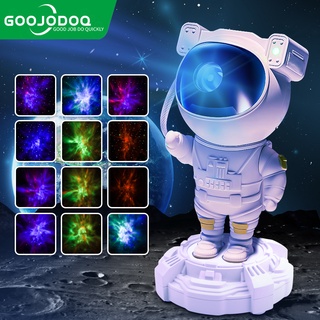 GOOJODOQ บลูทูธไร้สาย galaxy star โปรเจคเตอร์ starry night นักบินอวกาศโคมไฟตกแต่งห้องนอนโคมไฟตกแต่งของขวัญ