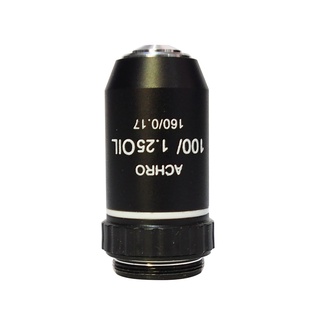 เลนส์วัตถุ Achromatic 100x/1.25 สำหรับกล้องจุลทรรศน์ (Achromatic Objective Lens 100X/1.25)