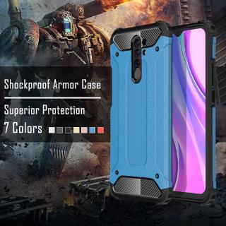 เคสกันกระแทก Xiaomi Redmi 9 Redmi9 เคสโทรศัพท์ป้องกันฝุ่น เกราะกันชน รวมทุกอย่าง 3D Diamond Armor Protective Phone Case Shockproof Casing Protection Hard Cases Back Cover Bumper Shell