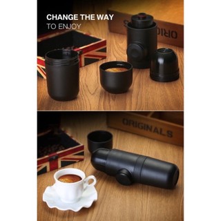 เครื่องชงกาแฟมือกดอิตาลีแบบพกพาขนาดเล็ก---สินค้าพร้อมส่ง---