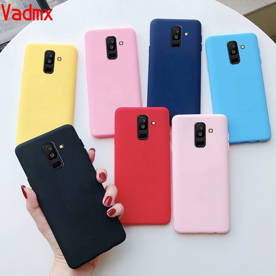Phone Case For Samsung Galaxy A6 Plus J8 A7 A6 2018 J4+ J4 Plus Case Cover Soft Silicone Back Cover Funda Samsung A6 2018 A 6 A600F Plus Cases