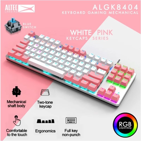 Altec Lansing Gaming Keyboard GK8404FQPW TKL Blue Switch