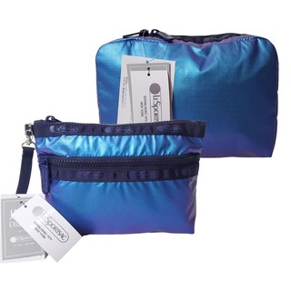 กระเป๋า LeSportsac สี Crystal Blue Cosmetic Bag, Pouch, Traveling Storage Bag