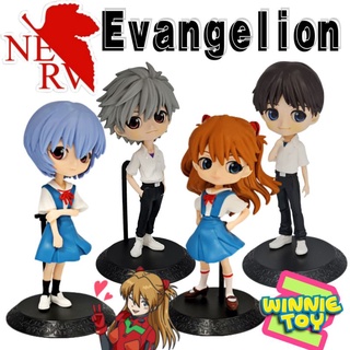 ฟิกเกอร์ โมเดล q posket อีวานเกเลี่ยน ตัวโต 4 แบบ figure model evangelion winnietoys