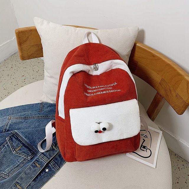 กระเป๋าเป้นักเรียนกํามะหยี่เฉพาะสําหรับผู้ชายและผู้หญิง Mim Mim Store BM19