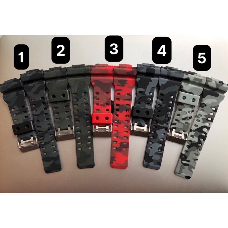 G-SHOCK WATCH CAMO STRAP GA-100/110/120/200/400, GD-100/110/120, G-8900/GR-8900/GW-8900, GBA, GLS-10