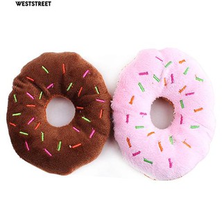 COD✅สุนัขสัตว์เลี้ยงที่น่ารักสุนัขของเล่นแมวเสียงแตรเสียงเคี้ยวของเล่น Chew Donut เล่นของเล่น