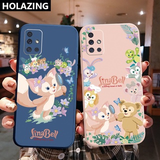 เคสโทรศัพท์มือถือ ขอบสี่เหลี่ยม ลาย LinaBell น่ารัก สําหรับ Samsung Galaxy A31 A32 4G A52 A72 5G A11 A51 A71 A10S A50 A30S A20S M42