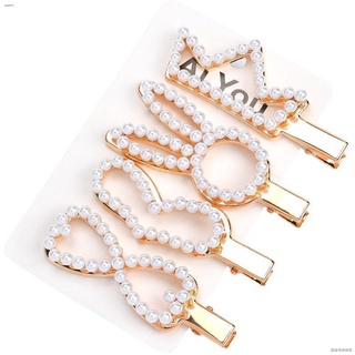 【คลังสินค้าพร้อม】COD Pearl Hairpin Lady Side Clip Hairpin Bangs Clips Hair Accessories Korea Adult Rabbit Ear Pearl Hairpin Horizontal Clip Net Red Clip Simple Hairpin Female Side Clip bb Clip ผ้าโพกศีรษะแฟชั่น