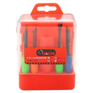 screwdriver SCREWDRIVER SET HACHI 8EA/SET Hand tools Hardware hand tools ไขควง ไขควงชุด 8 ชิ้น/ชุด HACHI เครื่องมือช่าง