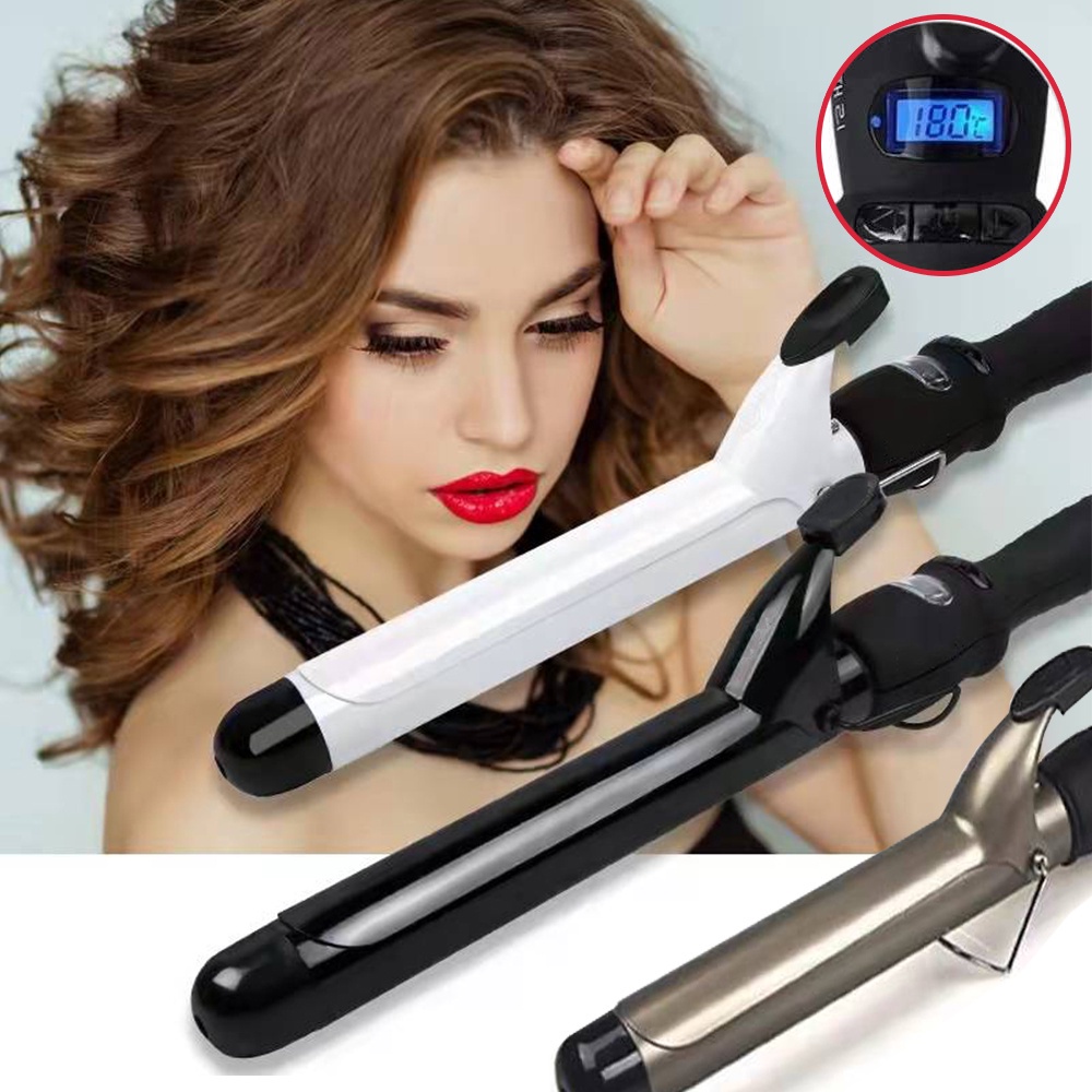 เครื่องม้วนผม ที่ม้วนผม แกนม้วนผม หน้าจอดิจิตอล เครื่องม้วนผม professional ceramic curling ขนาดแกน 28 32 mm