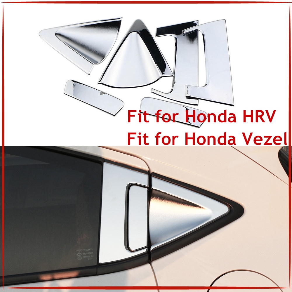 สติกเกอร์ติดมือจับประตูรถยนต์ ABS โครเมี่ยม อุปกรณ์เสริม สําหรับ Honda HR-V HRV Vezel 2015 2016 2017 2018 2019 2020 6 ชิ้น
