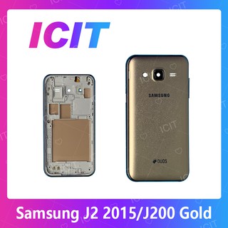 Samsung J2 2015/J200 อะไหล่บอดี้ เคสกลางพร้อมฝาหลัง Body For Samsung j2 2015/j200 อะไหล่มือถือ ICIT 2020