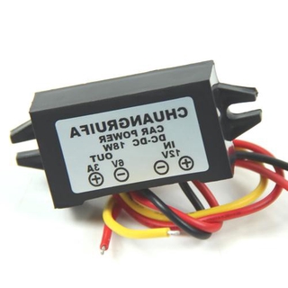 Quu ตัวแปลงพาวเวอร์ซัพพลาย 12V เป็น 6V 18W สูงสุด 3A DC DC กันน้ํา