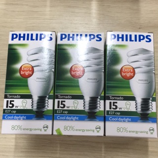 Philips หลอดตะเกียบ ทอนาโด ฟิลลิป 15 w แสงขาว