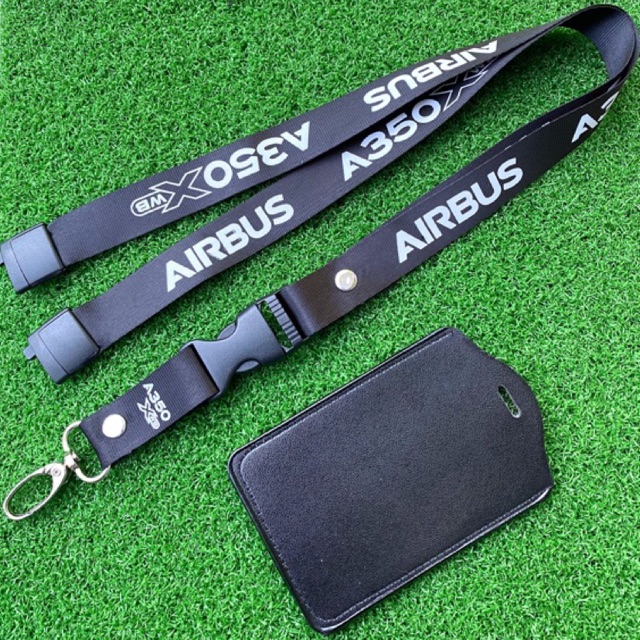 [KEDAI LOKAL ] PREMIUM AIRBUS A350XWB LANYARD ฟรี ID HOLDER