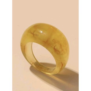 Gold-Marble Resin Ring : ◄ แหวนตกแต่งลายหินอ่อนสีทอง ►