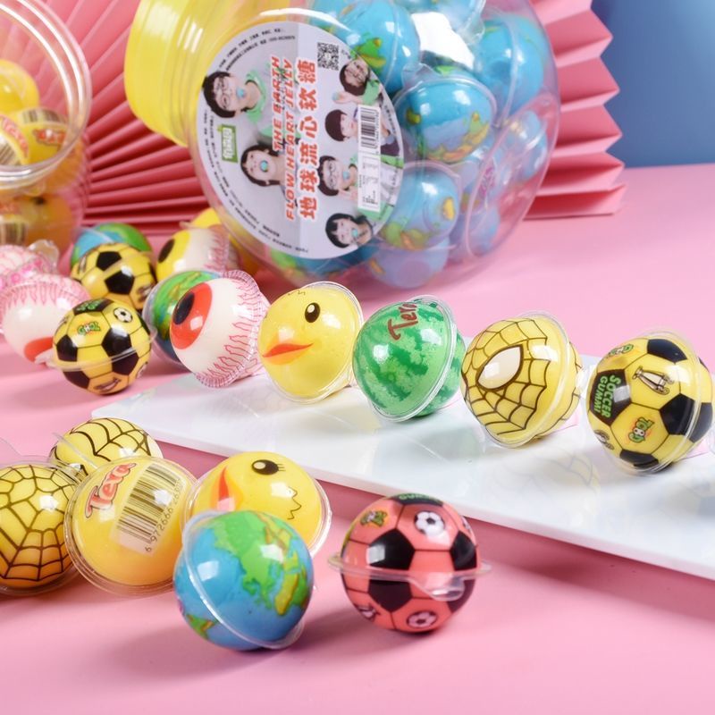 Earth Filled Popsicle Jelly Candy Eyeball Candy Good Sweet Duck