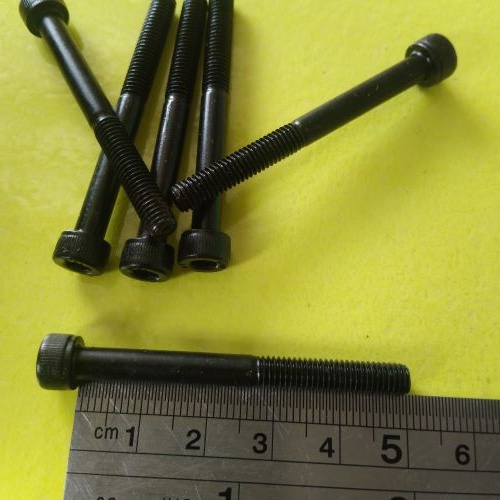 M5 X 50 STEEL L-BOLT 5CM LENGTH / M5 BOLT / 8 L4 KEY BOLT / L 4 HALF THREAD / M5 X 50 L-BOLT / M5X50