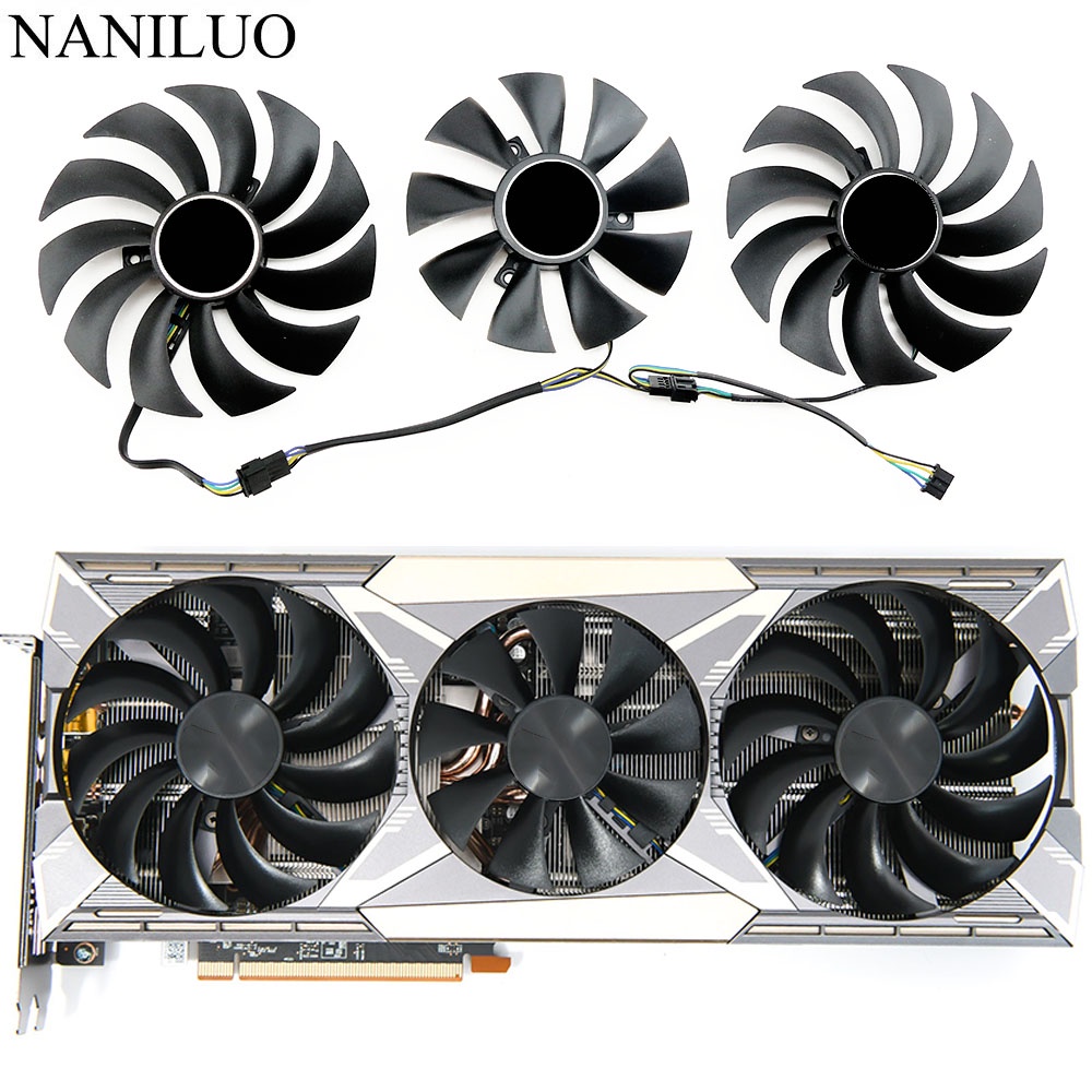 100 มม.GA8S2U 12 V 0.45A RX5600 XT RX5700 GPU Cooler สําหรับ DATALAND Radeon RX5600 XT RX5700 กราฟิก