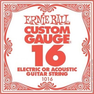 Ernie Ball สายปลีกกีต้าร์ เบอร์ .016 รุ่น P-01016 (แพ็คละ 6 เส้น)