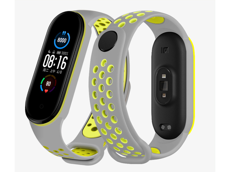 สายรัดซิลิโคน แบบนิ่ม สําหรับ Xiaomi Mi Band 5 Miband 5 6