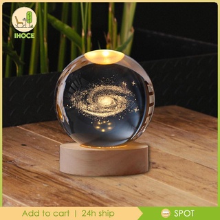 3D Crystal Ball Night Lights Astronomy Night Lamp for Desk Living Room Decor Ornament