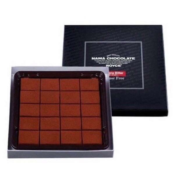 ROYCE' NAMA CHOCOLATE GHANA BITTER (LIQUOR FREE) นามะช็อกโกแลต กาน่าบิทเตอร์