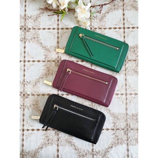 CHARLES &amp; KEITH FRONT ZIP DETAIL WALLET