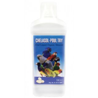 Chelasol - Poul Try แคลเซียมน้ำ เสริมสร้างร่างกาย ให้ไข่สมบูรณ์ สำหรับนกทุกชนิด (500ml)