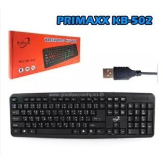 Primaxx ws-kb-502 Gaming Keyboard USB คีย์บอร์ดเกมมิ่ง Black