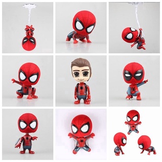 ฟิกเกอร์ Marvel Movie Spider Man Homecoming COSBABY Bobblehead Mini PVC