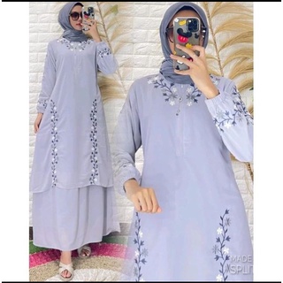 Zaheera Dress BC // Zaheera Dress / gamis ceruty babydoll ปักลายล่าสุด / ชุดเดรสผู้หญิง / แฟชั่นมุสลิมที่สวยงาม / ชุดเดรส Zaheera / ceruty babydoll Robe motif Sf