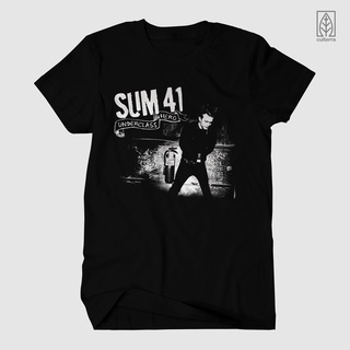 เสื้อยืด พิมพ์ลายวงดนตรีร็อค MONO VERSION SUM 41 SUM41 สีขาวS-5XL