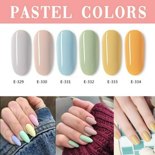 เจล GAOY Pastel Series พร้อมส่งในไทย สีเจลพาสเทล ยาทาเล็บเจล ต้องอบ 7.3ml (รหัสสี E329-E334) เม็ดสีชัด สีสวย เงางาม