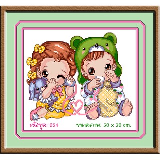 ไอแอมครอสติช iamcrossstitch DIY รหัส L-053 30x30 cm. ชุดอุปกรณ์งานฝีมือปักครอสติชครบชุด