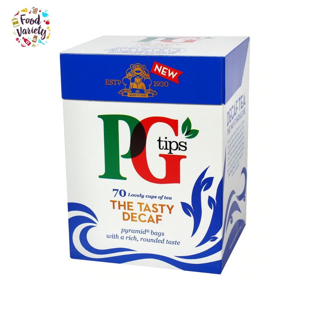 PG Tips 70 Pyramid Tea bags The Tasty Decaf 203g PG Tips 70 Pyramid ชาแบบซอง The Tasty ดีแคฟ 203g