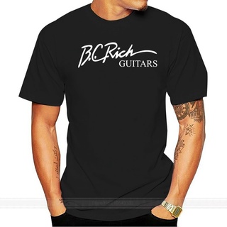 เสื้อยืดคอกลม แขนสั้น ผ้าฝ้าย 100% พิมพ์ลาย BC RICH GUITARS 1 พลัสไซซ์ สําหรับผู้ชาย S-3XL