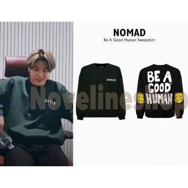 Kpop BTS JIMIN NOMAD BE A GOOD HUMAN BASIC SWETER