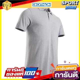 เสื้อโปโลแขนสั้นผู้ชายสำหรับใส่เล่นกอล์ฟ (สีเทา Mottled Grey) Mens Short Sleeve Golf Polo Shirt (Mottled Gray)