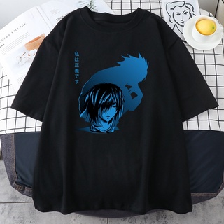 ถูกสุดๆเสื้อยืด คอกลม ทรงหลวม พิมพ์ลายการ์ตูน Death Note ระบายอากาศ สไตล์ญี่ปุ่น แฟชั่นสําหรับผู้หญิงรหัสเต็ม