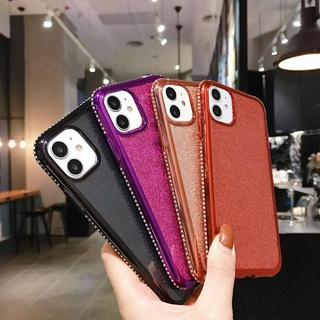 เคสโทรศัพท์มือถือซิลิโคนใสลายกลิตเตอร์สําหรับ Samsung Galaxy S9 S10 S20 Plus S20 Ultra S20 FE