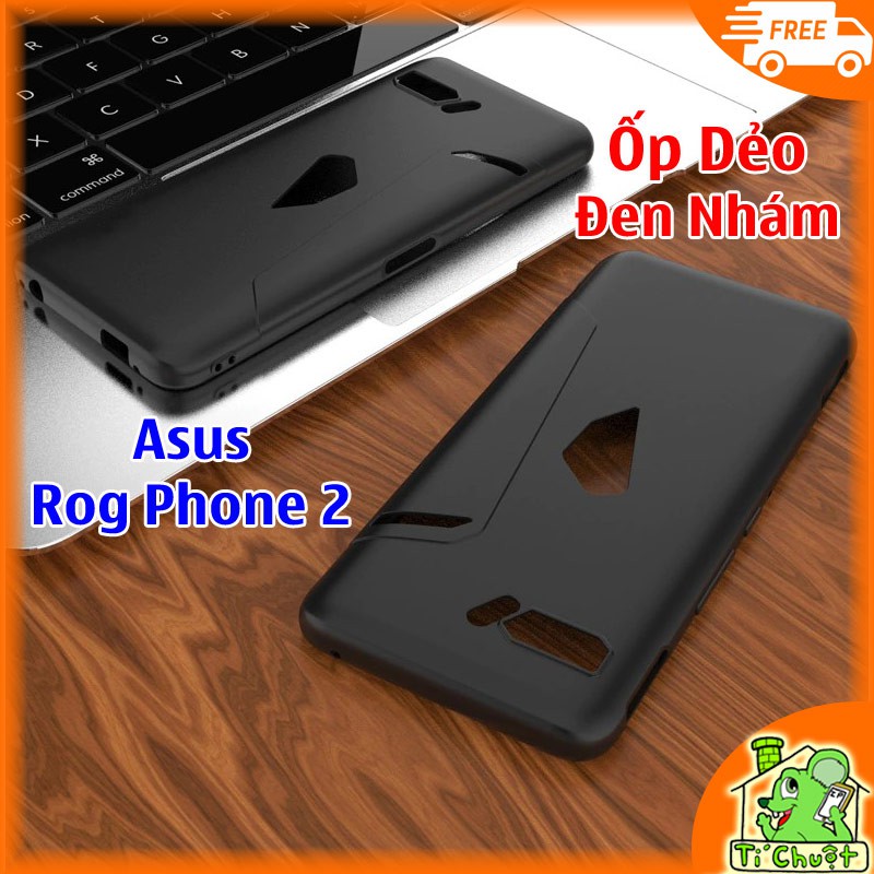 [ ภาพจริง ] Asus ROG Phone 2 ZS660KL เคสสีดําแบบยืดหยุ ่ น