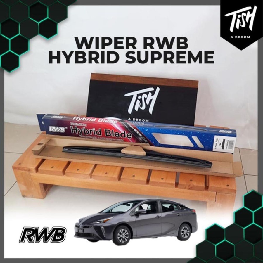 Prius gen4 XW50 2016-2021 Hybrid RWB Supreme Wiper 2 ชิ้น