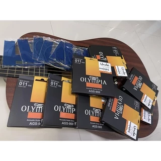 สายกีตาร์โปร่ง OLYMPIA แท้100% สายกีต้าร์อะคูสติค แบรนด์ดังจากประเทศเกาหลี เลือก เบอร์ 9ถึง12 FREEปิ๊กตีคอร์ด