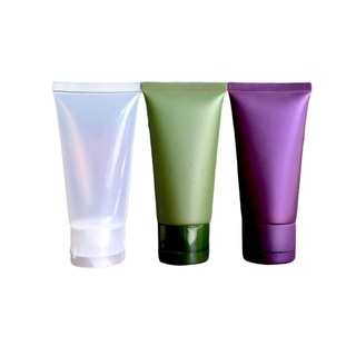 หลอดโฟม ฝาป๊อกแป็ก 50 กรัม สีฟ้า สีเหลือง สีเขียว สีม่วง สีใส พร้อมส่ง