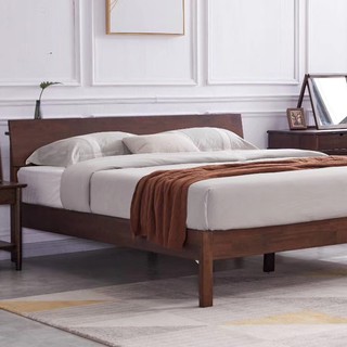 เตียงนอน Bedroom/Bed/ B-1220-D-Evergreen-Furniture Solid Rubber Wood Bed Structure Type B-1220-D,Queen Size1200*2000