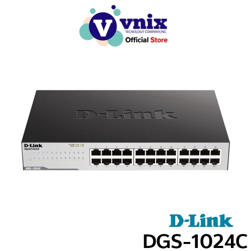 D-Link รุ่น DGS-1024C สวิตซ์ 24-Port Gigabit Unmanaged Switch